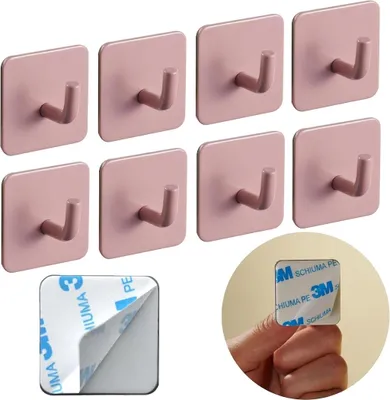 Immagine prodotto di DEKAZIA® ganci appendiabiti per bambini, colorati, appendiabiti per bambini, appendiabiti per bambini, ganci da parete per bambini (8 ganci, rosa)