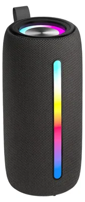 Productafbeelding van Akashi, Bluetooth 5.3 speaker met extra bas, 20W, meerkleurige LED-verlichting, 8 uur batterijduur, zwart