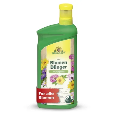 Produktbild von Neudorff Azet BlumenDünger 1L Konzentrat für 200L organischer und veganer Flüssigdünger für Blumen