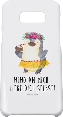 Produktbild von Mr. & Mrs. Panda Samsung Galaxy S8 plus Handyhülle  Pinguin Kokosnuss - Weiß - Geschenk, Urlaub, Hülle, Cover, Aloha, Handy Case, Selbstvertrauen, Hawaii