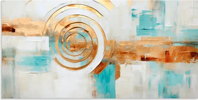Produktbild von ARTland Wandbild Alu für Innen & Outdoor ABSTRAKTE KUNST Surrealer Horizont Größe: 150x75 cm