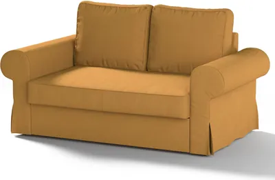Produktbild von Dekoria Bezug für Backabro 2-Sitzer Sofa ausklappbar, senffarbe, Bezug für Backabro 2-Sitzer Sofa