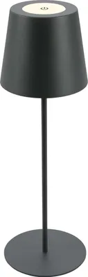 Obrázok produktu pre Stolná lampa Briloner bezdrôtová, dotyková, výkovo nastavite?ná, vymenite?ná batéria, antracitová, rozmery: Ø36 x 10,5 cm