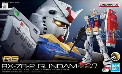 Produktbild von BANDAI BAN5067155 RG RX-78-2 Gundam Ver.2.0 14 cm