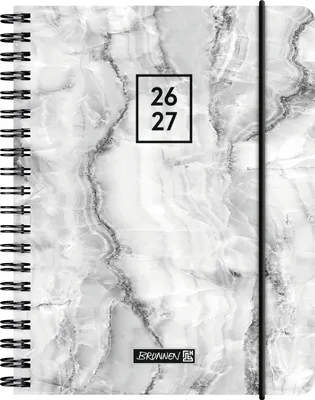 Produktbild von Schülerkalender 2026/2027 "Grey Marble" | A6, Kunststoff