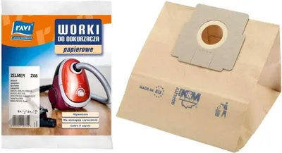 Zdjęcie produktu dla Worek do odkurzacza Zelmer + 2 filtry Z08 5 szt