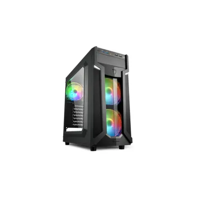 Zdjęcie produktu dla Sharkoon Gehäuse VG6-W       RGB    ATX      1xAcryl schwarz