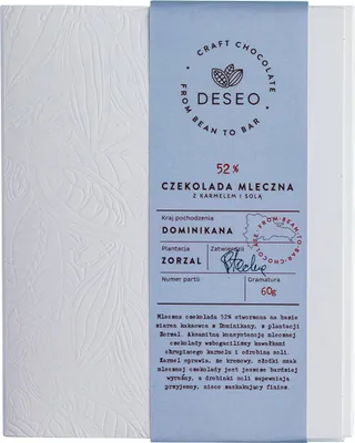 Zdjęcie produktu dla Czekolada Mleczna z Karmelem i Solą DESEO