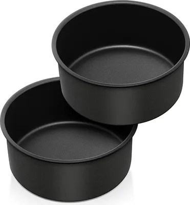 Zdjęcie produktu dla Okrągła forma do ciasta ze stali nierdzewnej Homikit zestaw 2 16 cm z powłoką nieprzywierającą
