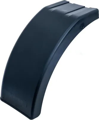 Produktbild von DOMAR DR1012202 Halbkotflügel links 384x200 mm aus Kunststoff für Pkw-Anhänger als robuster schwarzer Schmutzfänger