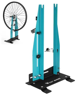 Imagen del producto de Soporte para montaje de bicicletas, giratorio 360 grados, para ruedas de 16 a 29 pulgadas, ideal para bicicletas de montaña y de carretera
