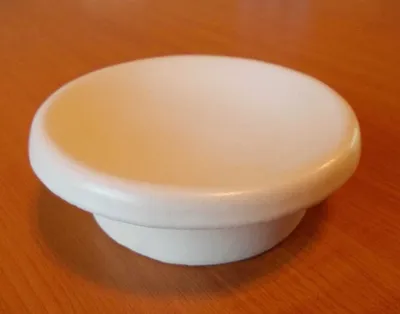 Productafbeelding van Afdekplaat voor kachel, schelpwit, rond, 13 cm