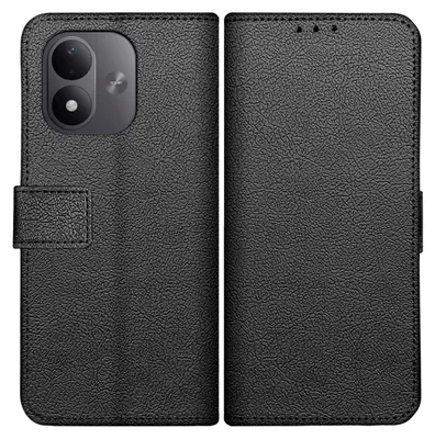Productafbeelding van Hoesje geschikt voor Xiaomi Redmi Note 17 (4G / 5G) Hoesje met Pasjeshouder - Bookcase Classic - Zwart