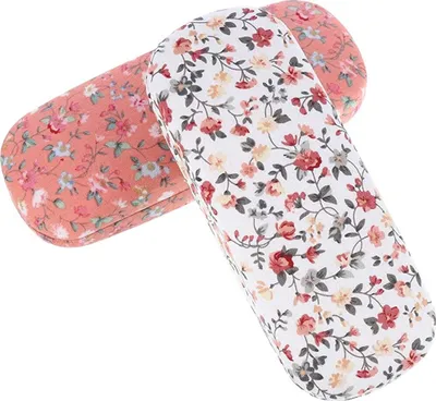 Produktbild von 2 Stücke Brillenetui Hardcase für Damen Herren, Blumen Sonnenbrille Brillenetui Hartschalen Brillenbox Schutzhülle für Brillen Sonnenbrillen