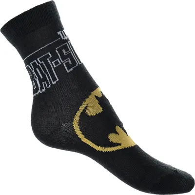 Zdjęcie produktu dla Zestaw skarpetek Batman, 3 szt., skarpetki dla dzieci, rozmiar: 23–26