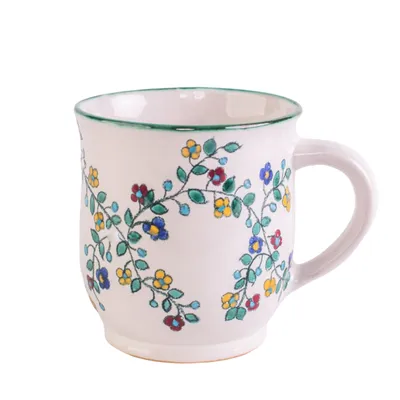 Produktbild von Pott "Blumenranke" Tee. Kaffee. Steinzeug. Kaffeepott Teepott Keramik. Kaffeetasse. Teetasse. . Suppentasse. Kindertasse. K