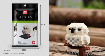 Obrázek produktu pro Stavební kostky sovy LNO Micro-Bricks