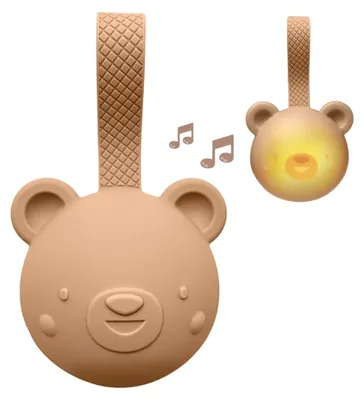 Zdjęcie produktu dla Taf Toys Silikonowa lampka nocna Miś z pozytywką i czujnikiem płaczu