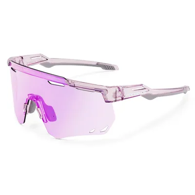 Produktbild von ROCKBROS Fahrradbrille Photochrome Brille Sonnenbrille Selbsttönend Radbrille, transparentes Lila