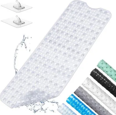 Obrázok produktu pre Protiskluzová sprchová rohož, zelená, PVC, 100 x 40 cm