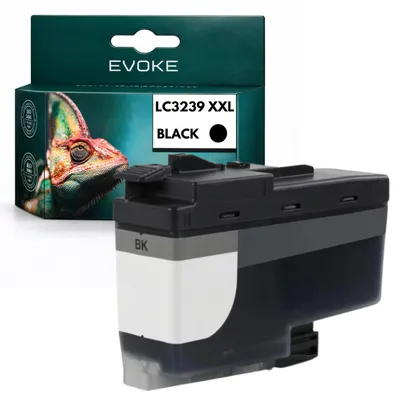 Productafbeelding van Evoke inktpatronen, compatibel met de Brother-printer LC-3239 LC3239XXL, zwart, 128 ml, 6.000 pagina's, compatibel met MFC-J5945DW, J6945DW, HL-J6000DW en J6100DW