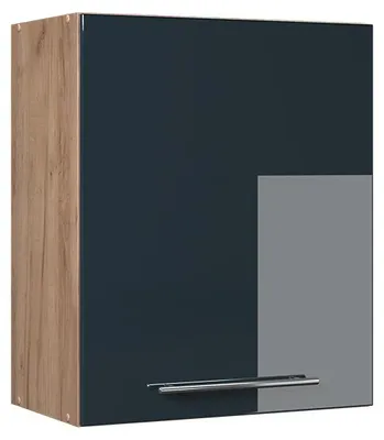 Zdjęcie produktu dla Szafka ścienna Vicco Fame-Line Ciemnoniebieski wysoki połysk 60 cm, Model 62857