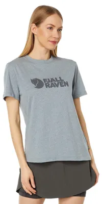 Produktbild von Fjällräven Damen Logo T-Shirt, Grey/Melange, L