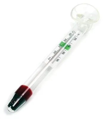 Image de Thermomètre pour aquarium en verre, avec ventouse, 11 cm