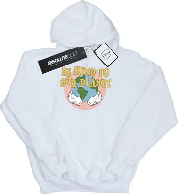 Produktbild von Disney - "Be Kind To Our Planet" Kapuzenpullover für Herren BI15151 (M) (Weiß)