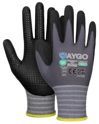 Produktbild von KAYGO Arbeitshandschuhe mit Grip Noppen für Anti-Rutsch Griff, KG19NB