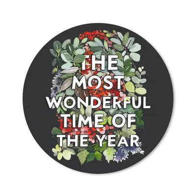 Produktbild von MuchoWow® Mauspad Mousepad Weihnachten - Zitat - Pflanzen 30x30 cm - Mousepads - Maus Mat - Pad - Mausunterlage - Tischunterlage - Schreibtischmatten