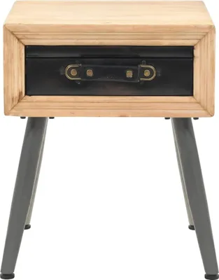 Productafbeelding van vidaXL Nachtkastje, massief grenenhout, 43x38x50 cm