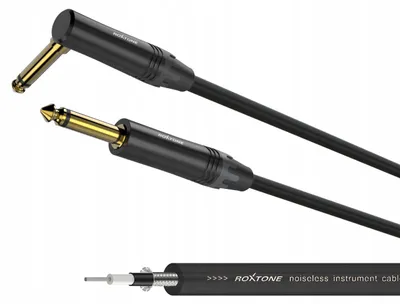 Image de Câbles d'instrument professionnels Roxtone MGJJ170L5-BK