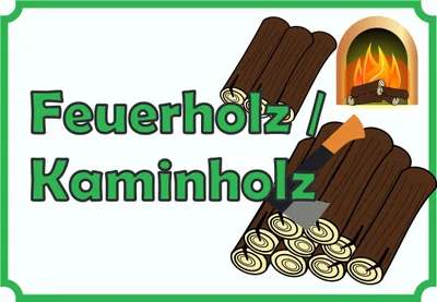 Produktbild von Verkaufsschild Schild Feuerholz A1 (594x841mm)