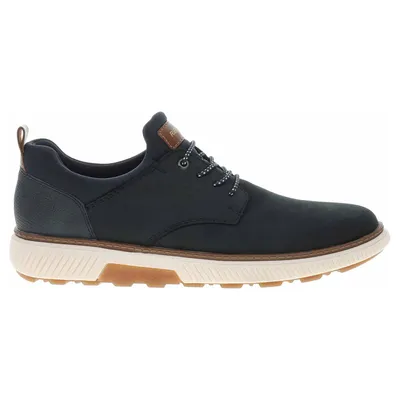 A side view of a men's casual shoe.