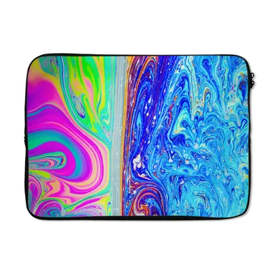 Produktbild von MuchoWow® Laptop Hülle 14 ZollFormen - Farbe - Kunst - Psychedelisch Laptoptasche - Laptoptasche - Stoßsicher - Schutzhaube