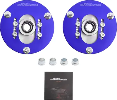 Zdjęcie produktu dla Para łożysk kolumny zawieszenia do BMW E46 320 323 325 Przednie zawieszenie Płyta pochylenia regulowana