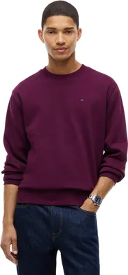Immagine prodotto di Tommy Jeans, felpa girocollo da uomo, modello TJM Reg S Flag, codice prodotto DM0DM20741, colore viola