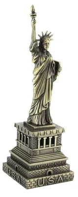 Zdjęcie produktu dla Metalowa figurka Statui Wolności, Ameryka, 15 cm, dekoracja do biurka