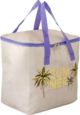 Zdjęcie produktu dla Torba izolowana Excellent Houseware 15L Summer - torba chłodząca 30x20x29 cm, torba termiczna na pikniki, plażę, zakupy i podróże