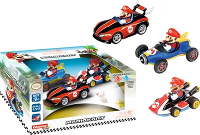 Imagen del producto de Carrera - Pull & Speed - Mario Kart™ - Pack de 3 personajes de Mario
