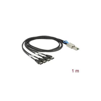 Imagen del producto de Cable Delock SAS Mini de 26 pines a 4 puertos eSATA