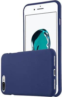 Produktbild von Cadorabo Schutzhülle für Apple iPhone 7 PLUS / 7S PLUS / 8 PLUS Hülle in Blau Handyhülle TPU Etui Cover Case