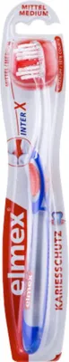 Immagine prodotto di Spazzolino medio Elmex - Igiene orale. Qualità Elmex per la cura quotidiana dei denti. Efficace rimozione della placca.