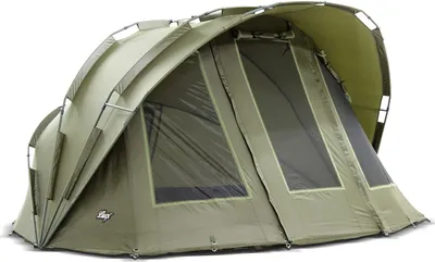 Produktbild von Lucx Bobcat Bivvy Angelzelt für 1–2 Mann – wasserdichtes Karpfenzelt mit Überwurf (Winterskin), herausnehmbarer Bodenplane & 10.000 mm Wassersäule