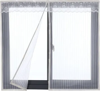 Produktbild von Mucholapka Okno bez vrtání Síť proti hmyzu Magnetická záclona proti mouchám pro posuvná střešní okna 150x200 cm Bílá