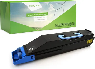 Produktbild von Green2Print Toner cyan 12000 Seiten ersetzt Kyocera TK-865C, 1T02JZCEU0 passend für Kyocera TASKalfa 250CI, 300CI