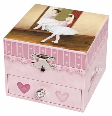 Produktbild von Trousselier Spieluhr Würfel- Tänzerin im Tutu - Rosa - Ballerina-Figur
