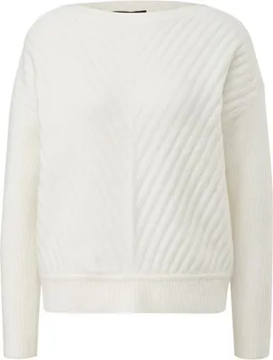 Immagine prodotto di Maglia da donna Comma con motivo testurizzato e spalle scese, bianco
