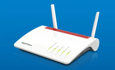 Produktbild von FRITZ! FRITZ!Box 6890 Wi-Fi 5 IEEE 802.11ac Ethernet, Mobilfunk, DSL Modem/Wireless Router - 4G - LTE, UMTS, HSPA+ - 2,40 GHz ISM-Band - 5 GHz UNII-Band2 x Extern) - 316,63 MB/s Drahtlosgeschwindigkeit - 4 x Netzwerk-Anschluss - 1 x Breitband-Anschluss - USB - Gigabit-Ethernet - VPN unterstützt - Desktop